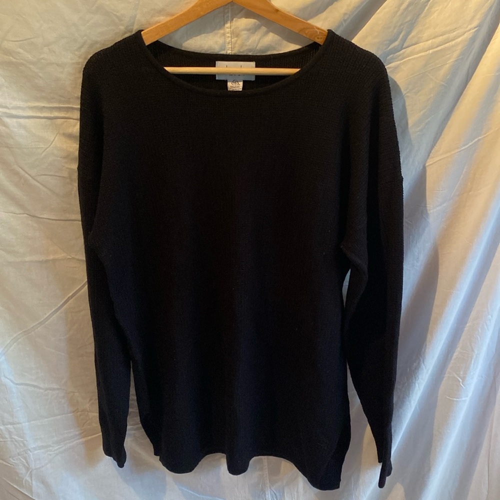 Long light weight black sweater